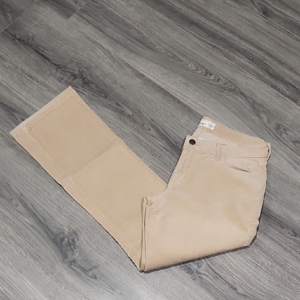 Khaki Vintage Old Navy Corduroy Flare Pants